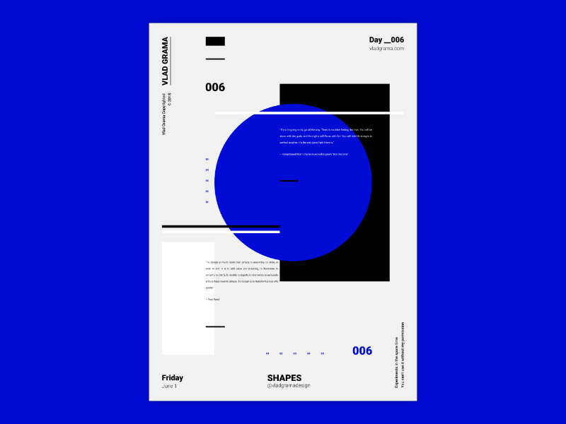 Shapes - Abstract minimalist poster design by Vlad Grama on Dribbble