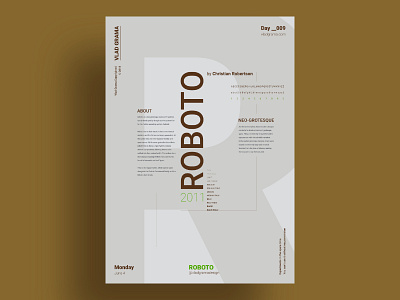 ROBOTO - Abstract minimalist poster design