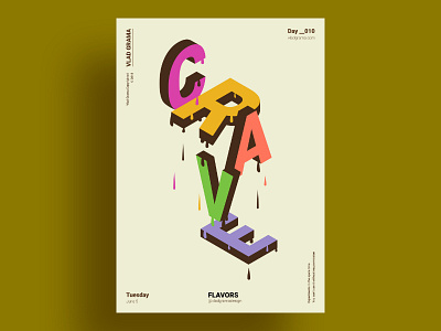 FLAVORS - Abstract minimalist poster design