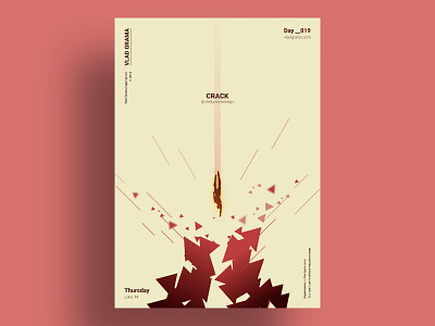 CRACK - Minimalist poster design