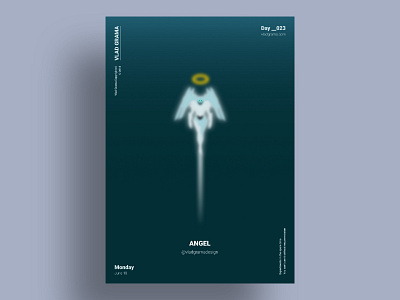 ANGEL - Abstract minimalist poster design