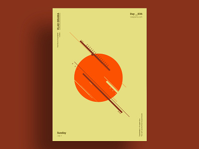 DETAILS - Minimalist poster design composition design details geometric illustration lines minimalist orange poster shapes simple suprematism