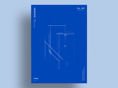 BLUEPRINT - Minimalist poster design blue blueprint composition design geometric illustration lines minimalist poster shapes simple suprematism