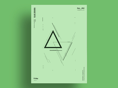 DUEL - Minimalist poster design composition geometric green illustration layers lines minimalism minimalist monochrome poster shapes simple