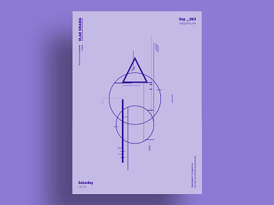 CLIMB - Minimalist poster design composition geometric illustration lines minimalism minimalist monochrome poster purple shapes simple triangle