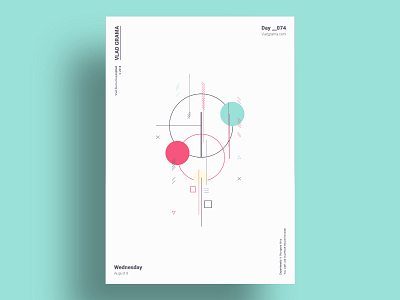 FROSTY - Minimalist poster design composition flat geometric illustration lines minimalism minimalist poster shapes simple teal