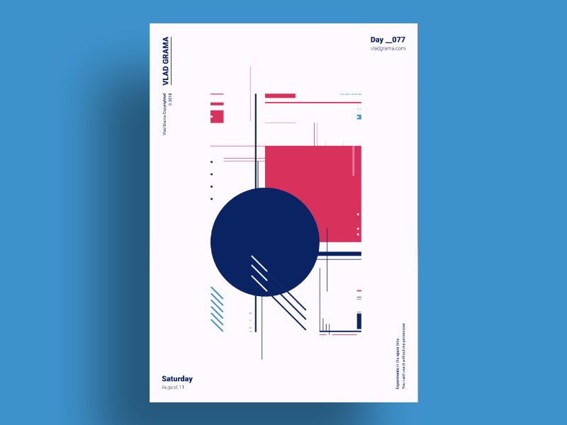 CONSTRAST - Minimalist poster design by Vlad Grama on Dribbble