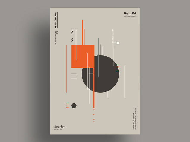 MIN - Minimalist poster design by Vlad Grama on Dribbble