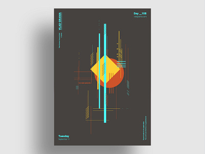 DEJA VU - Minimalist poster design abstract abstract art abstract design composition design flat design geometric illustration illustration art illustration design minimalism minimalist minimalist design minimalist poster overwatch poster poster a day poster art poster challenge poster collection