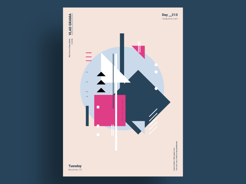 OBV - Minimalist poster design by Vlad Grama on Dribbble