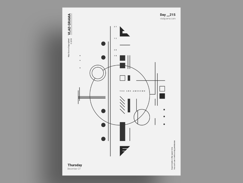 MNO - Minimalist poster design by Vlad Grama on Dribbble