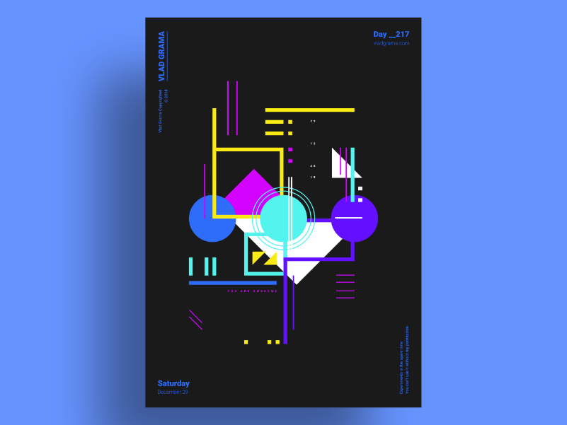 SYNTHWAVE - Minimalist poster design by Vlad Grama on Dribbble