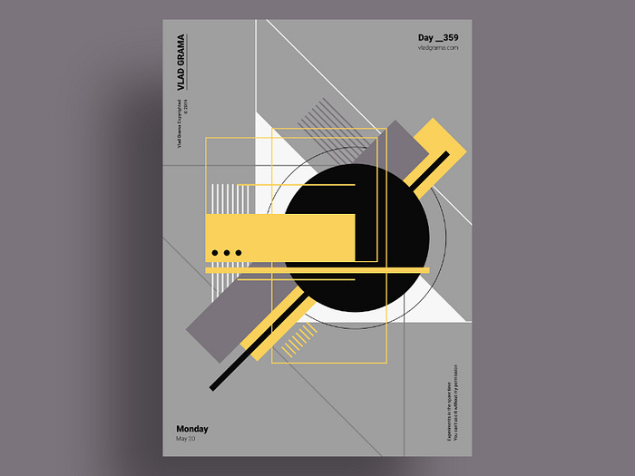 Everyday experiment - Posters by Vlad Grama | Dribbble