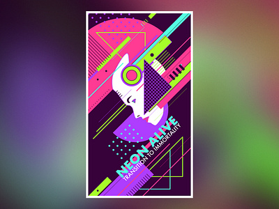 Neon alive abstract abstract art abstract design composition design design art design inspiration geometric geometric art geometric design geometric illustration illustration minimalism minimalist minimalist design minimalist poster neon colors poster poster art poster collection