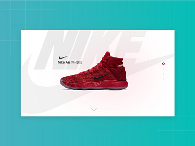 Website banner Concept Nike banner nike website