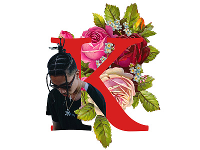 Killy Letter Illustration floral flowers hiphop illustration killy letter rap trap