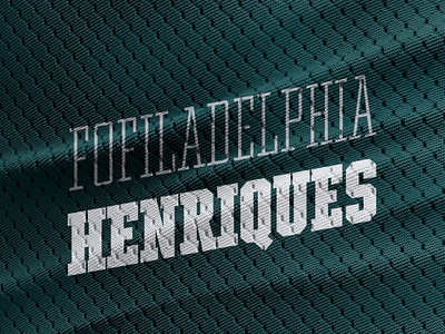 Fofiladelphia HENRIQUES branding fantasy football logo sports team typogaphy vector wordmark