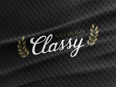San Diago CLASSY branding classy fantasy football logo sports team vector wordmark