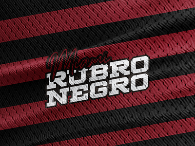 Miami RUBRO-NEGRO fantasy flamengo football logo miami rubro negro sports wordmark