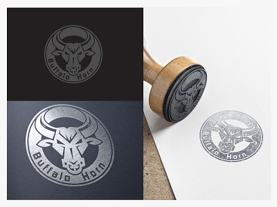 Buffalo Horn logo Design Concept branding color idea design graphic identity illustrator logo print ui victor web