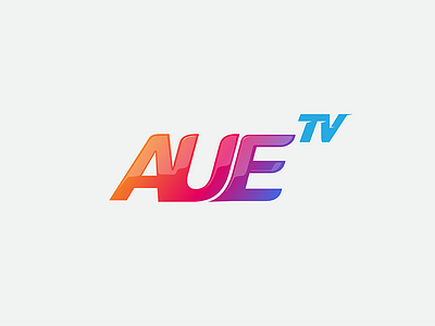 Aue Tv Company Logo Part 2 color idea entertainment adult graphic logo media tv victor