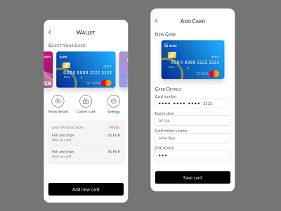 Credit card checkout form - mobile