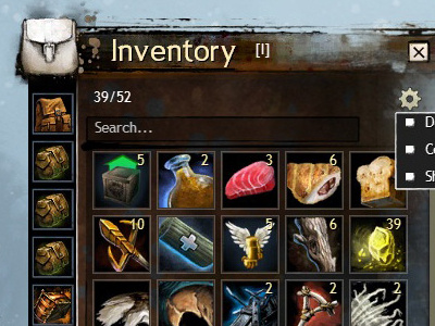 Inventory Window for Guild Wars 2