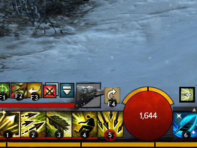 Guild Wars 2 Skill Bar and Base Interface games graphic design guild wars interactive ui