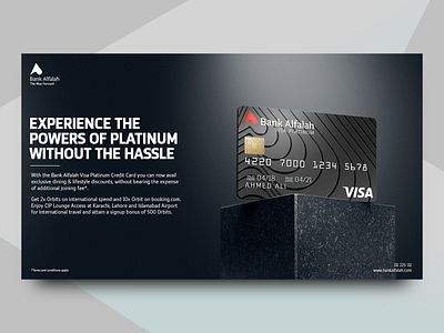 BAF PLATINUM CARD KV bank bank card black brand branding branding design card design key visual keyvisual platinum