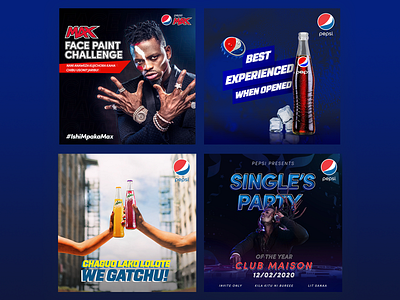 Pepsi Campaigns 7up banners brand branding design graphic design pepsi poster posters social media design socialmedia
