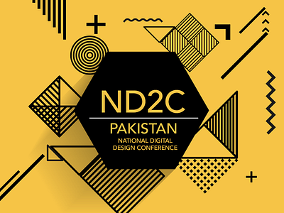 Nd2c Pakistan branding conference design illustration nd2c pakistan typography