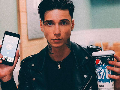 Rock this Way - Andy Black cup digital influencer instagram jersey mikes media package design pepsi print promotion social tracylocke