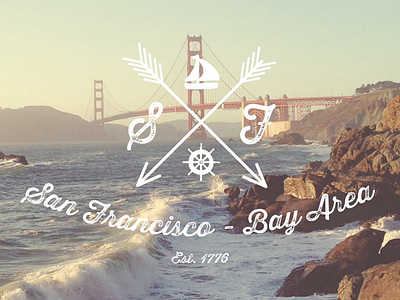 San Fran - Bay Area Card branding card design francisco logo san vintage
