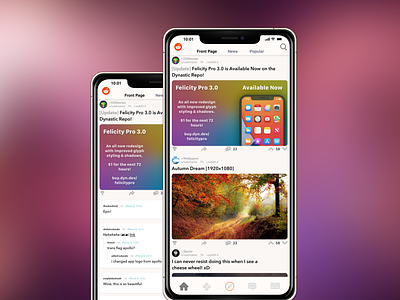 reddit concept [updated] apple concept ios iphone minimal reddit rounded soft thefoundry ui ux
