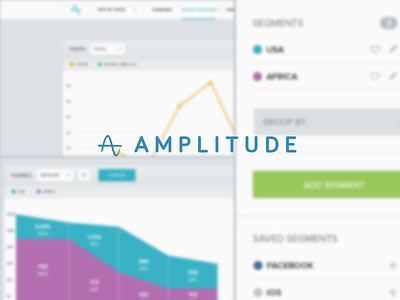 Amplitude analytics dashboard graphs interface mobile ui ux web