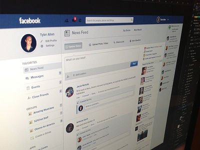 a facebook... facelift creativedraft facebook interface ui ux