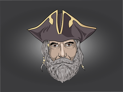 Pirate illustration design illustration vector