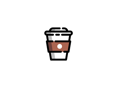 Coffee Cup cafe coffee cup icon illustration line outline stroke