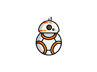 BB8 bb8 droid icon illustration outline star star wars stroke wars