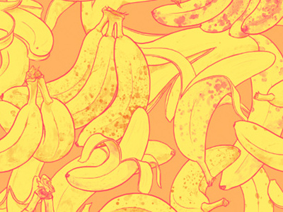 Bananarama art licensing banana pattern bananas fruit illustration pattern repeat pattern surface pattern textile design textile pattern tropical whimsical