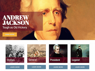 Andrew Jackson's Hermitage - Website Design