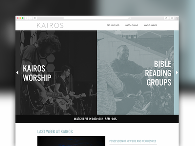 Kairos Nashville Website Design church color blocking header ministry ux web design website