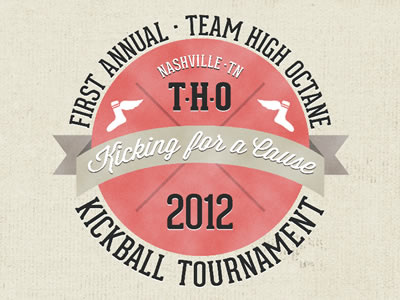Kickball Tournament Logo hipster kickball logo nashville sports tournament