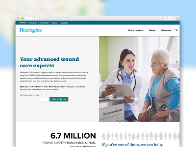 Healogics Corporate Website Design