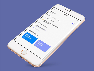 TODO App design ui ux webdesign