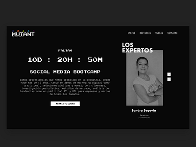 Mutant Academy adobexd brandidentity dark design school ui uidark uiux webdesign