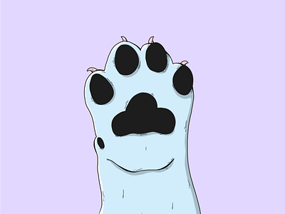Paw dog illustration paw procreate