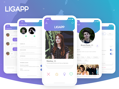 Dating App LIGAPP app date date app dating dating app datingapp design ios ios app iphone x ui ui design user interface user interface design
