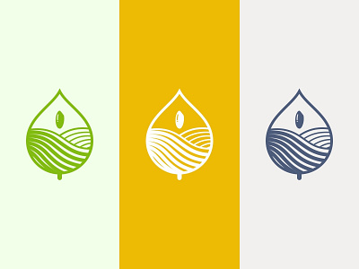 Logo design of rice brand line logo rice simple