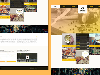 Website Design - Bear Food bright colourful interface design simple ui ux web design web development